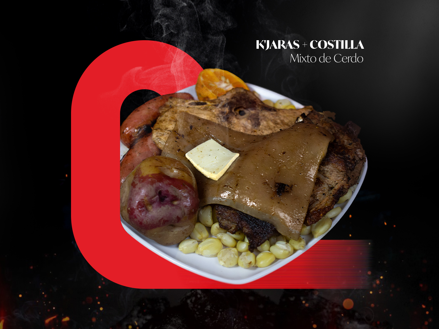 K'jaras + Costilla Mixto de Cerdo